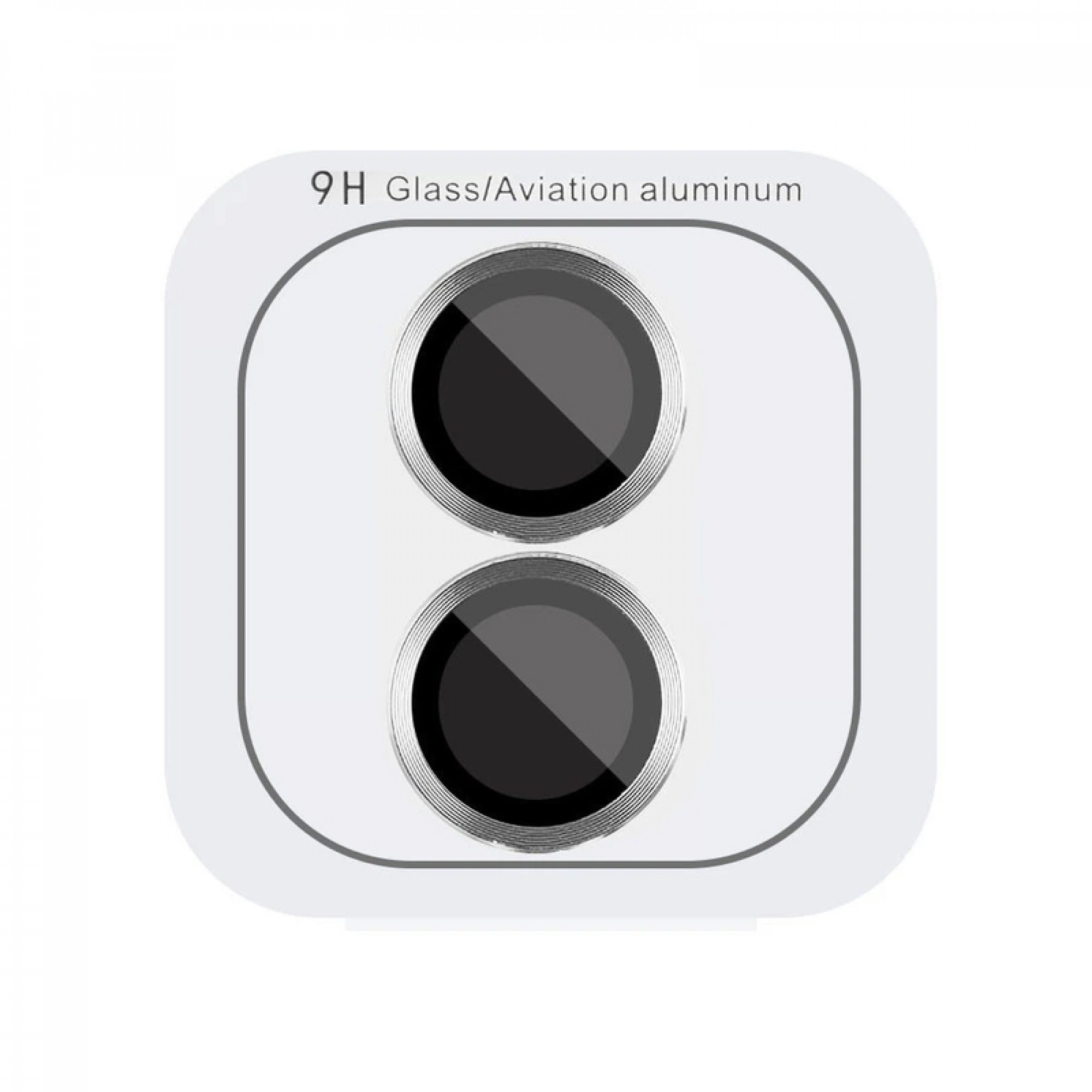 Защитное стекло Monblan для камеры iPhone 16/16 Plus Metal Ring Series (Silvery)